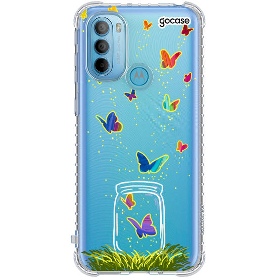 Capinha para celular Borboletas no Pote
