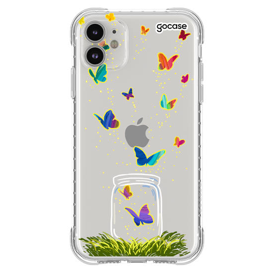 Capinha para celular Borboletas no Pote