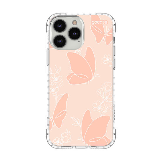 Capinha para celular  Borboletas Outiline Flores