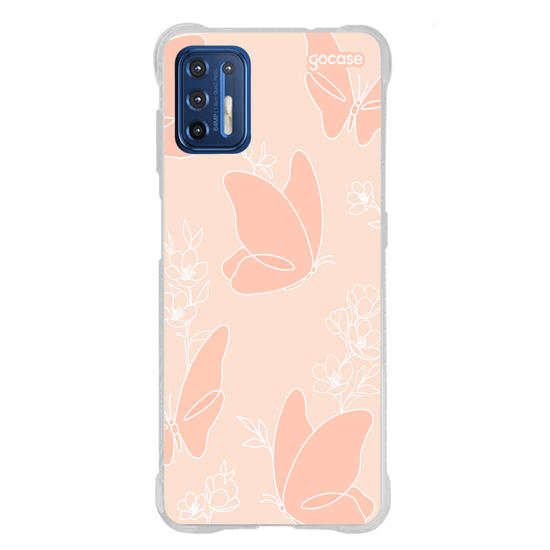 Capinha para celular  Borboletas Outiline Flores