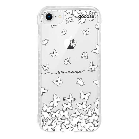 Capinha para celular Borboletas P&B