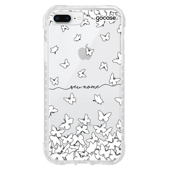 Capinha para celular Borboletas P&B