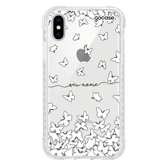 Capinha para celular Borboletas P&B