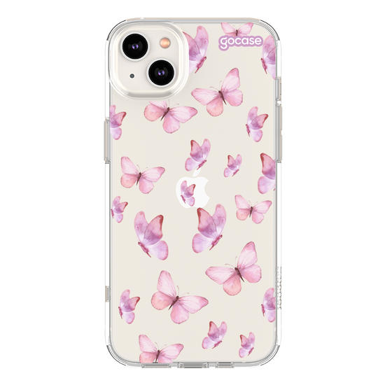 Capinha para celular  Borboletas Rosa Pattern