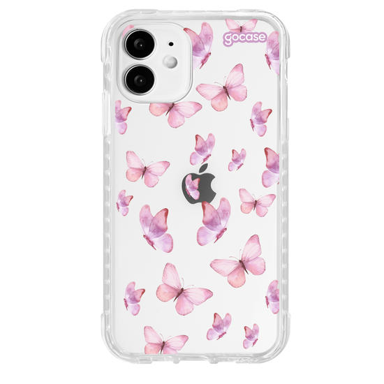Capinha para celular  Borboletas Rosa Pattern