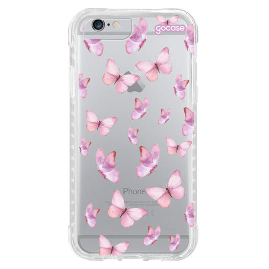 Capinha para celular  Borboletas Rosa Pattern