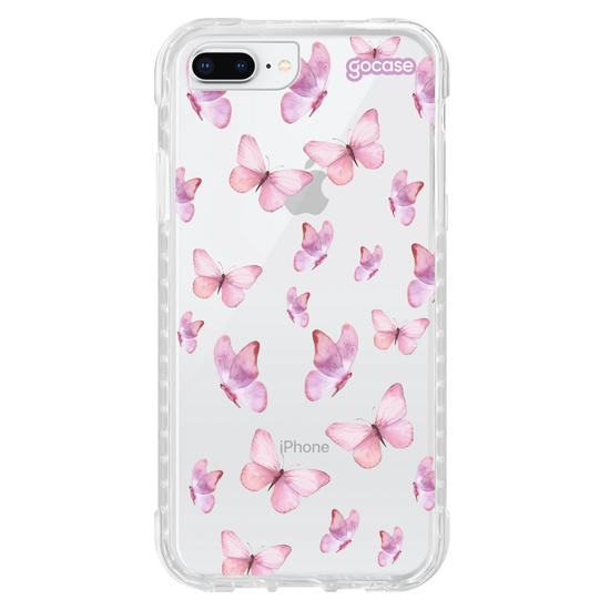 Capinha para celular  Borboletas Rosa Pattern