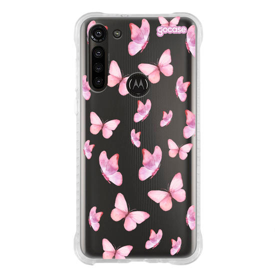 Capinha para celular  Borboletas Rosa Pattern