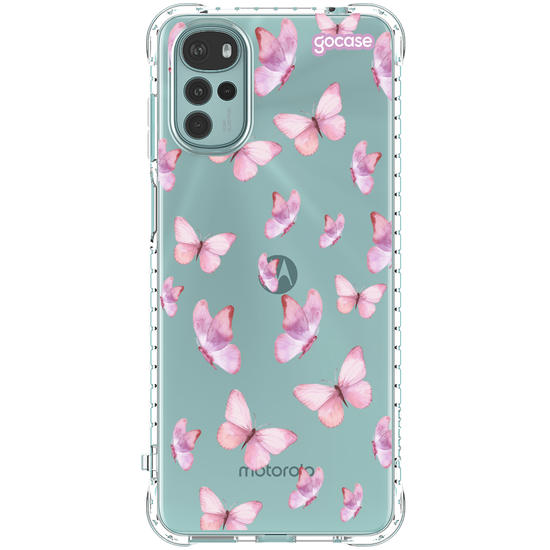 Capinha para celular  Borboletas Rosa Pattern