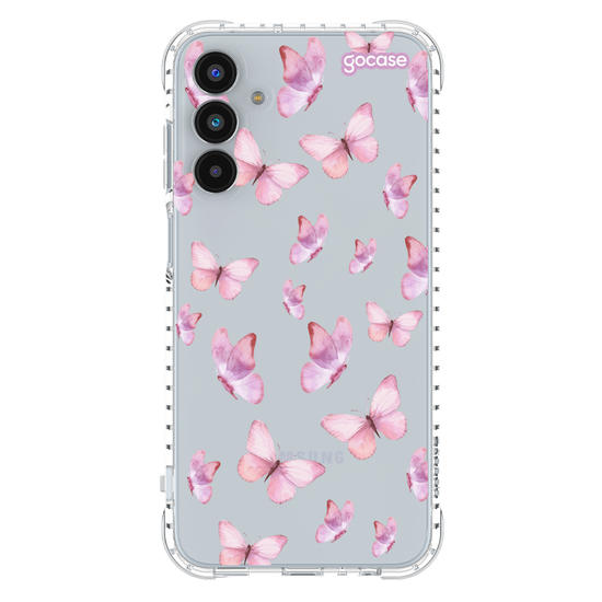 Capinha para celular  Borboletas Rosa Pattern