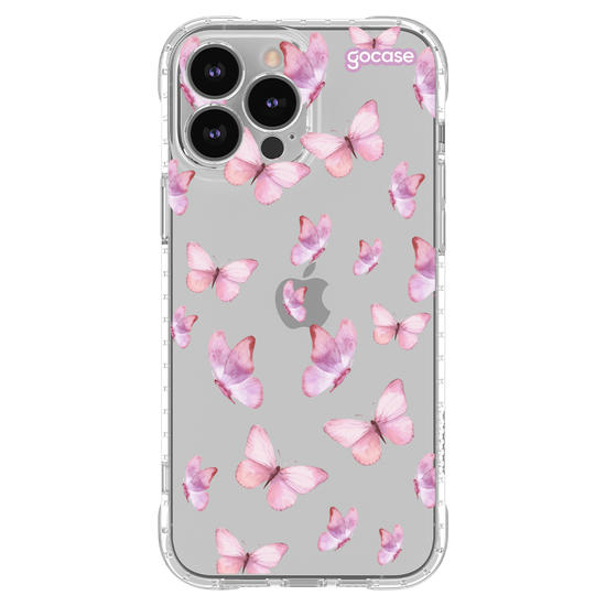 Capinha para celular  Borboletas Rosa Pattern