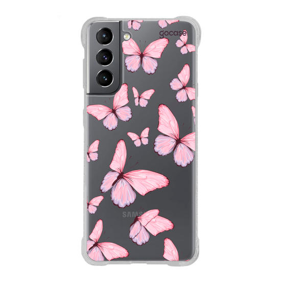 Capinha para celular  Borboletas Rosadas