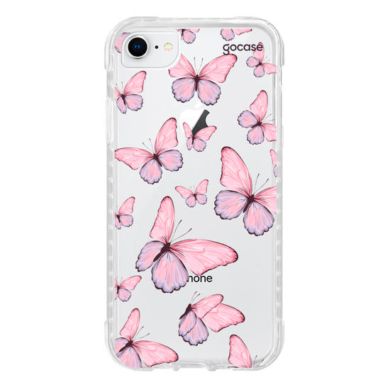 Capinha para celular  Borboletas Rosadas