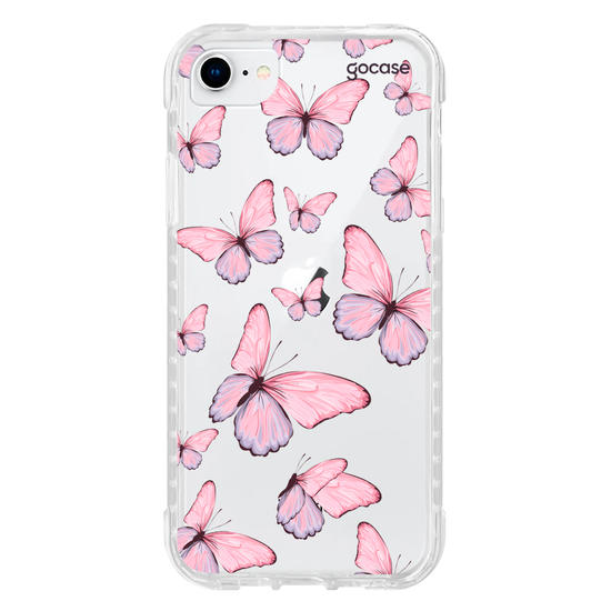 Capinha para celular  Borboletas Rosadas