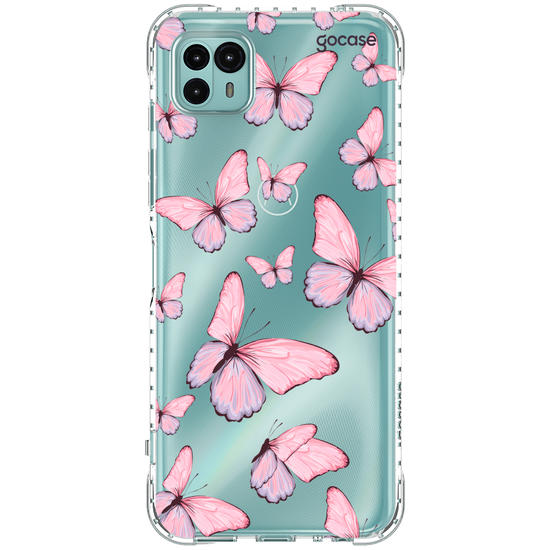 Capinha para celular  Borboletas Rosadas