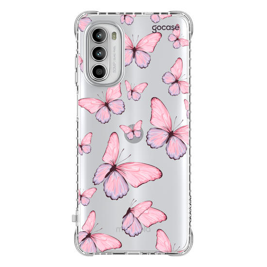 Capinha para celular  Borboletas Rosadas