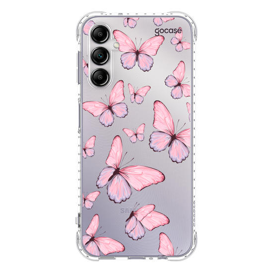 Capinha para celular  Borboletas Rosadas