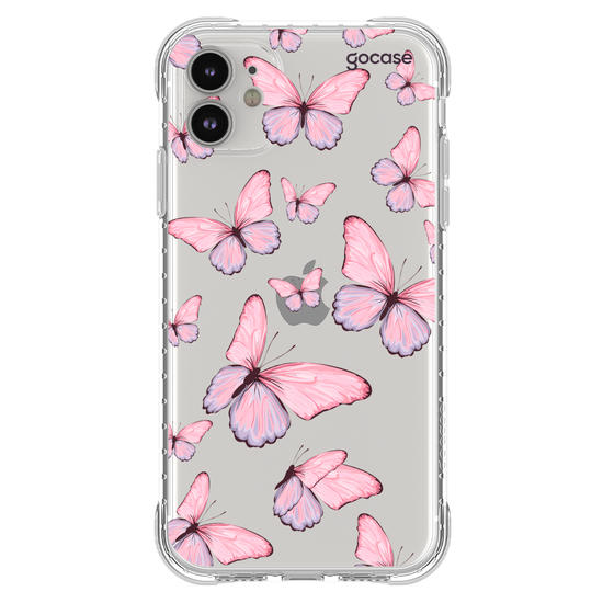 Capinha para celular  Borboletas Rosadas
