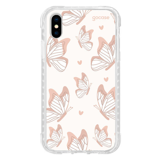 Capinha para celular  Borboletas Rose Gold