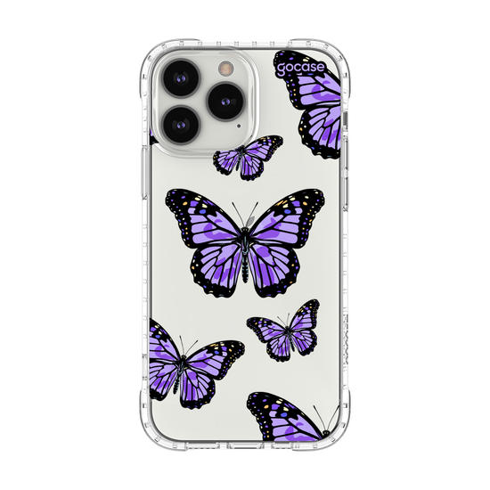 Capinha para celular  Borboletas Roxas Pattern