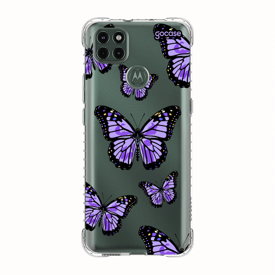 Capinha para celular  Borboletas Roxas Pattern