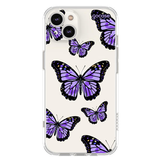 Capinha para celular  Borboletas Roxas Pattern