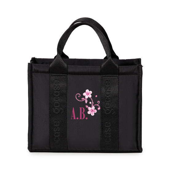 Tote Pop -  Bordado Floral Lateral