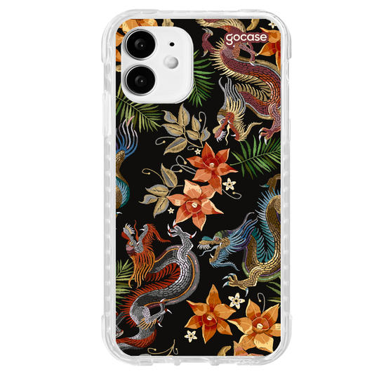 Capinha para celular  Bordado Vintage - Chinese Dragons