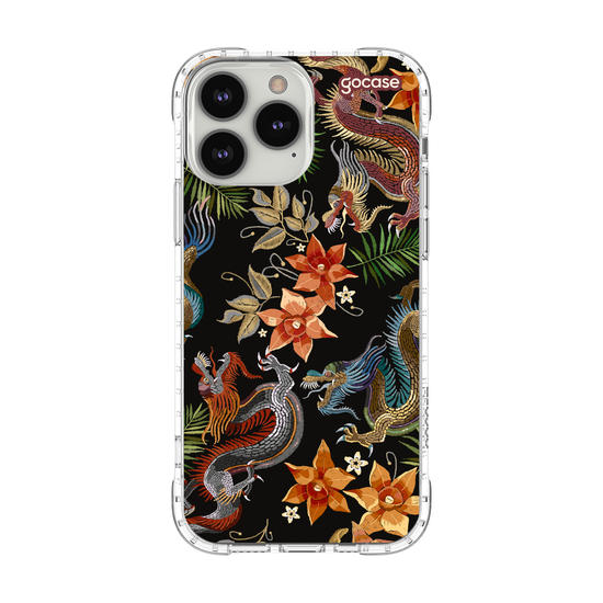 Capinha para celular  Bordado Vintage - Chinese Dragons