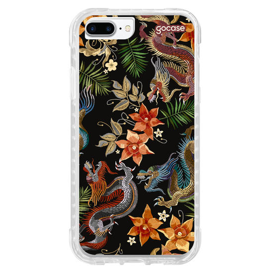 Capinha para celular  Bordado Vintage - Chinese Dragons