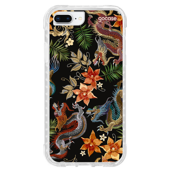 Capinha para celular  Bordado Vintage - Chinese Dragons