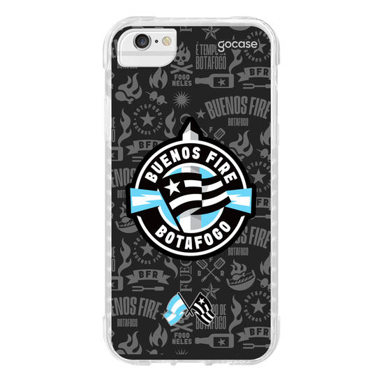 Capinha para celular  Botafogo - Bota Fire Texture
