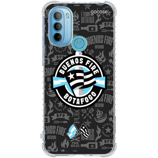 Capinha para celular  Botafogo - Bota Fire Texture