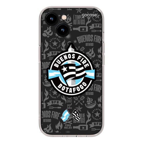 Capinha para celular  Botafogo - Bota Fire Texture