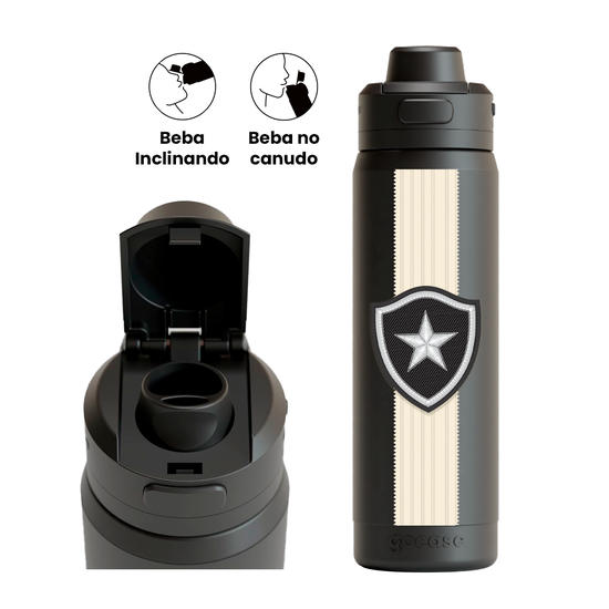 Garrafa Térmica Flip Pro + Ebook - Botafogo - Uniforme 1 2024