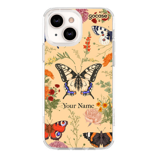 Botany with butterflies Phone Case