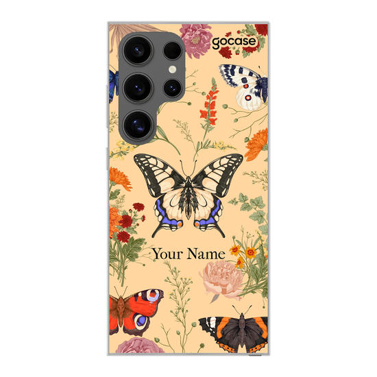 Botany with butterflies Phone Case