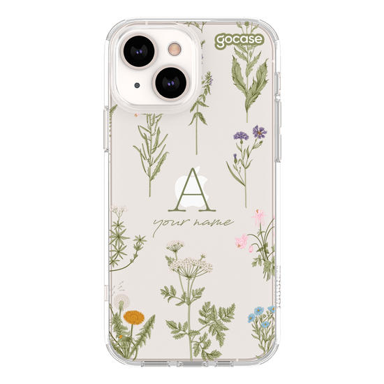 Botany with Initial and Name Phone Case