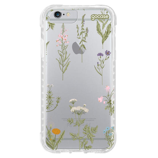 Capinha para celular Botânica com Inicial e Nome