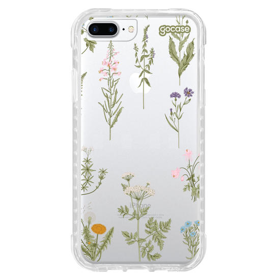 Capinha para celular Botânica com Inicial e Nome
