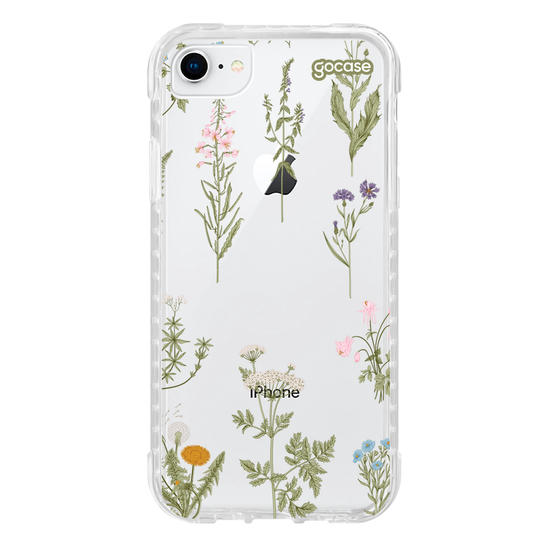 Capinha para celular Botânica com Inicial e Nome