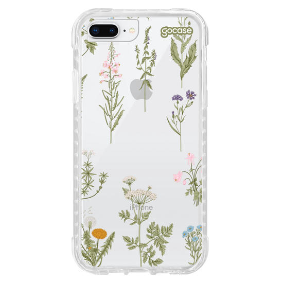 Capinha para celular Botânica com Inicial e Nome
