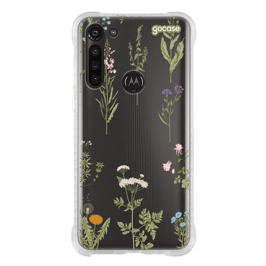 Capinha para celular Botânica com Inicial e Nome