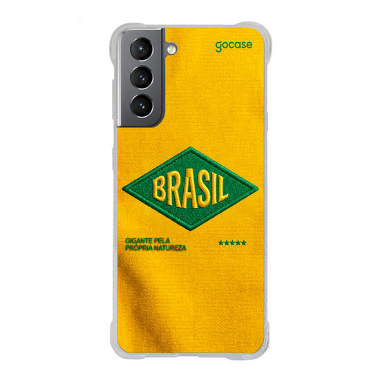 Capinha para celular  Brasil - Bold patch - Amarelo