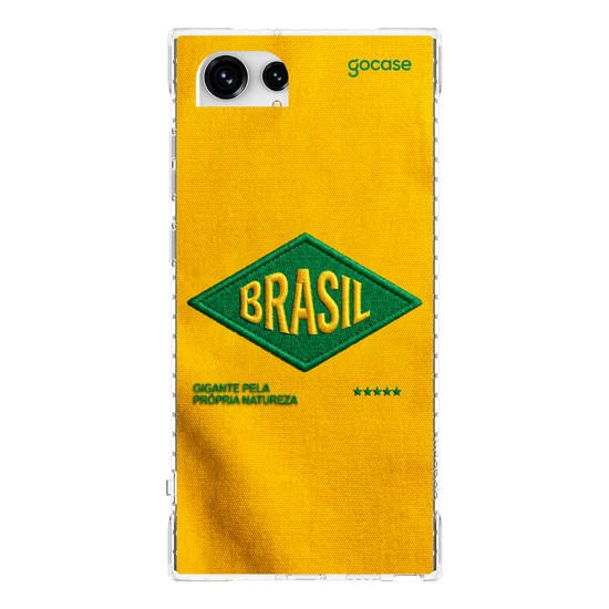 Capinha para celular  Brasil - Bold patch - Amarelo
