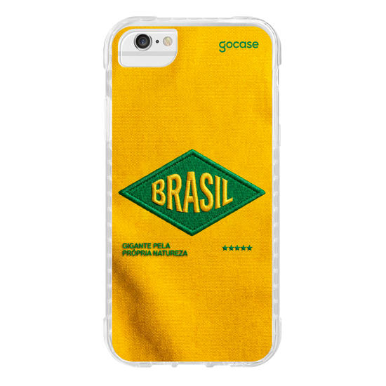 Capinha para celular  Brasil - Bold patch - Amarelo