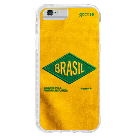 Capinha para celular  Brasil - Bold patch - Amarelo