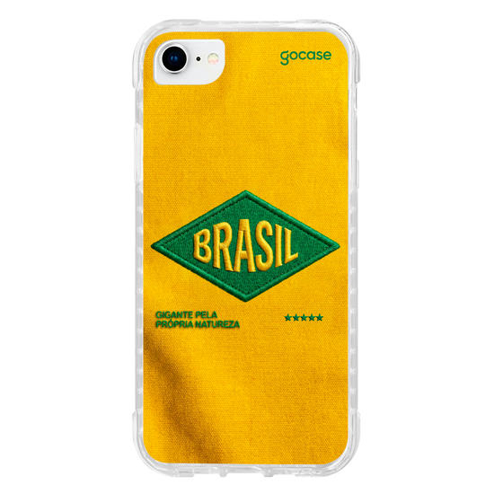 Capinha para celular  Brasil - Bold patch - Amarelo