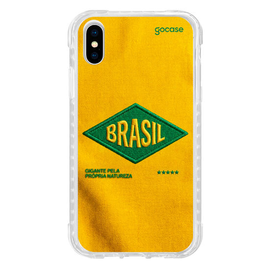 Capinha para celular  Brasil - Bold patch - Amarelo