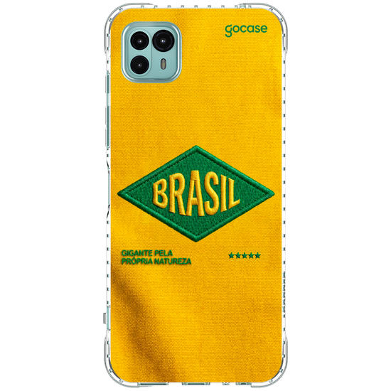 Capinha para celular  Brasil - Bold patch - Amarelo